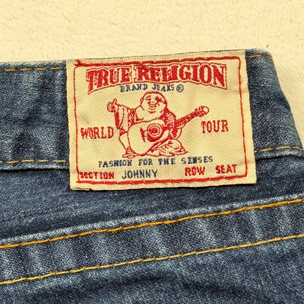 True Religion Bootcut Jeans Womens 28 Blue Excellent‎ Low Rise Made in USA 04502